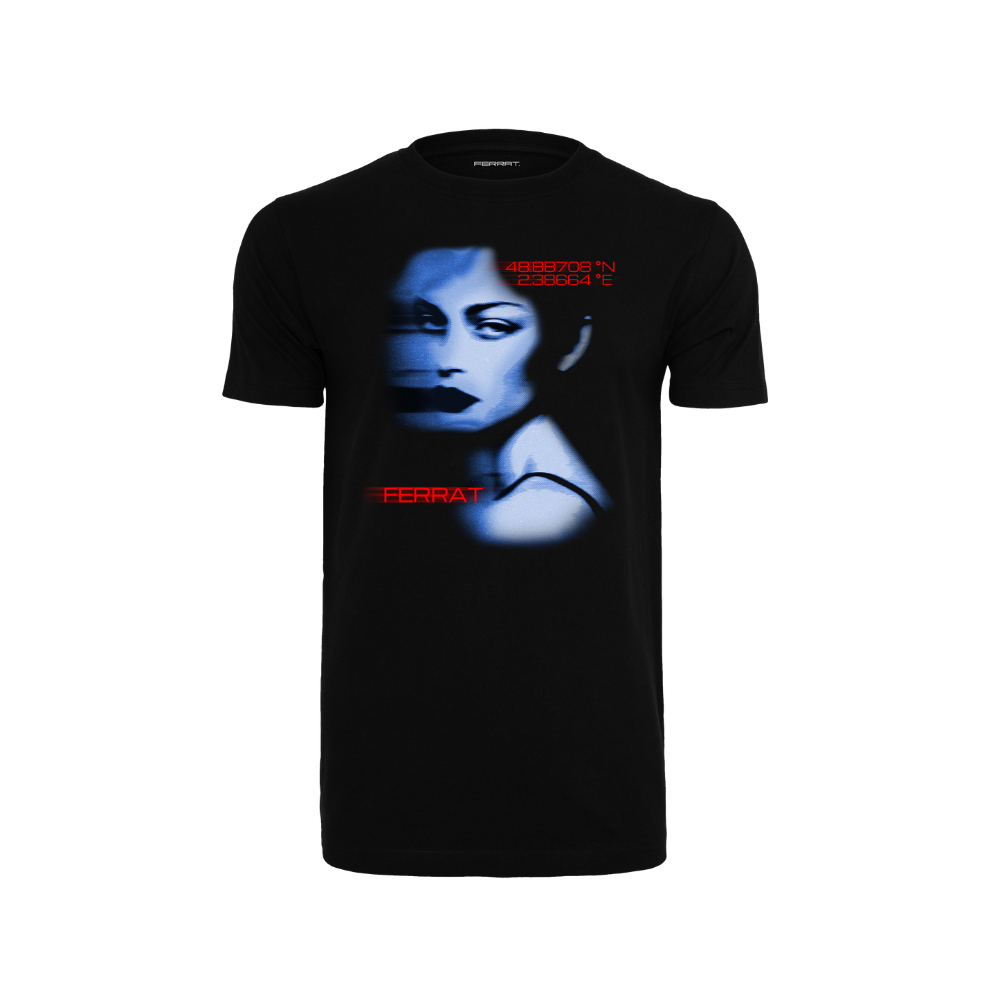 BLUE MODEL FACE TEE