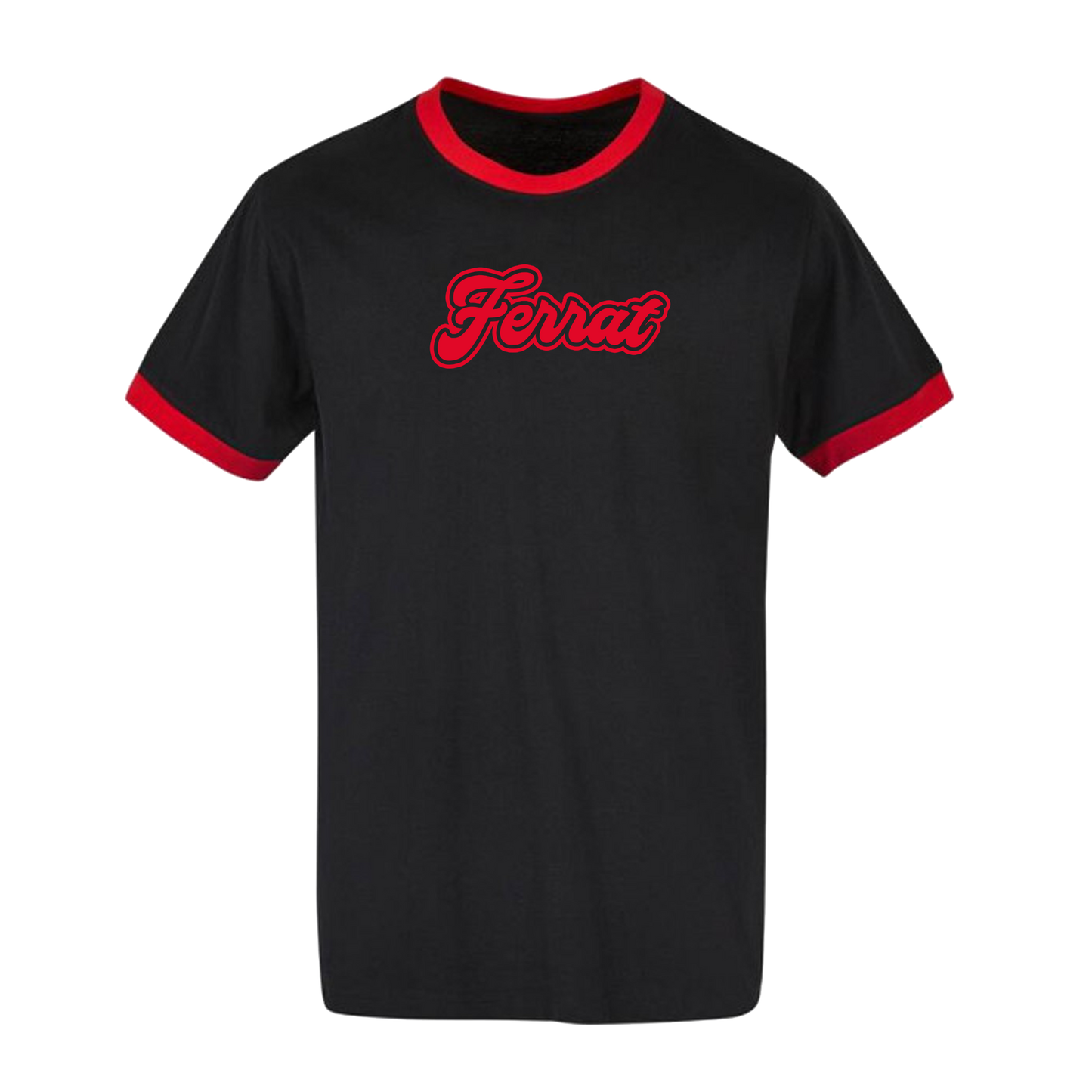 Ringer Tee Black & Red